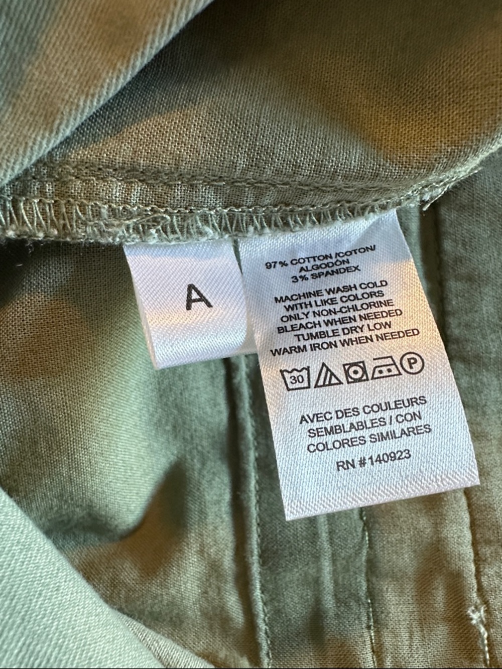 LOFT Olive Green Chino Shorts - Picture 5 of 5